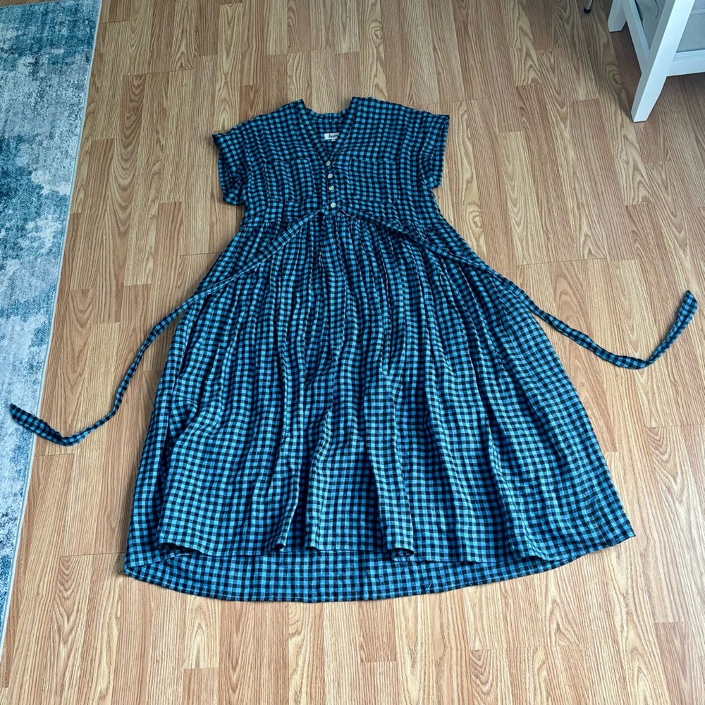 Claire Heinui Noe Dress with Waist Ties
